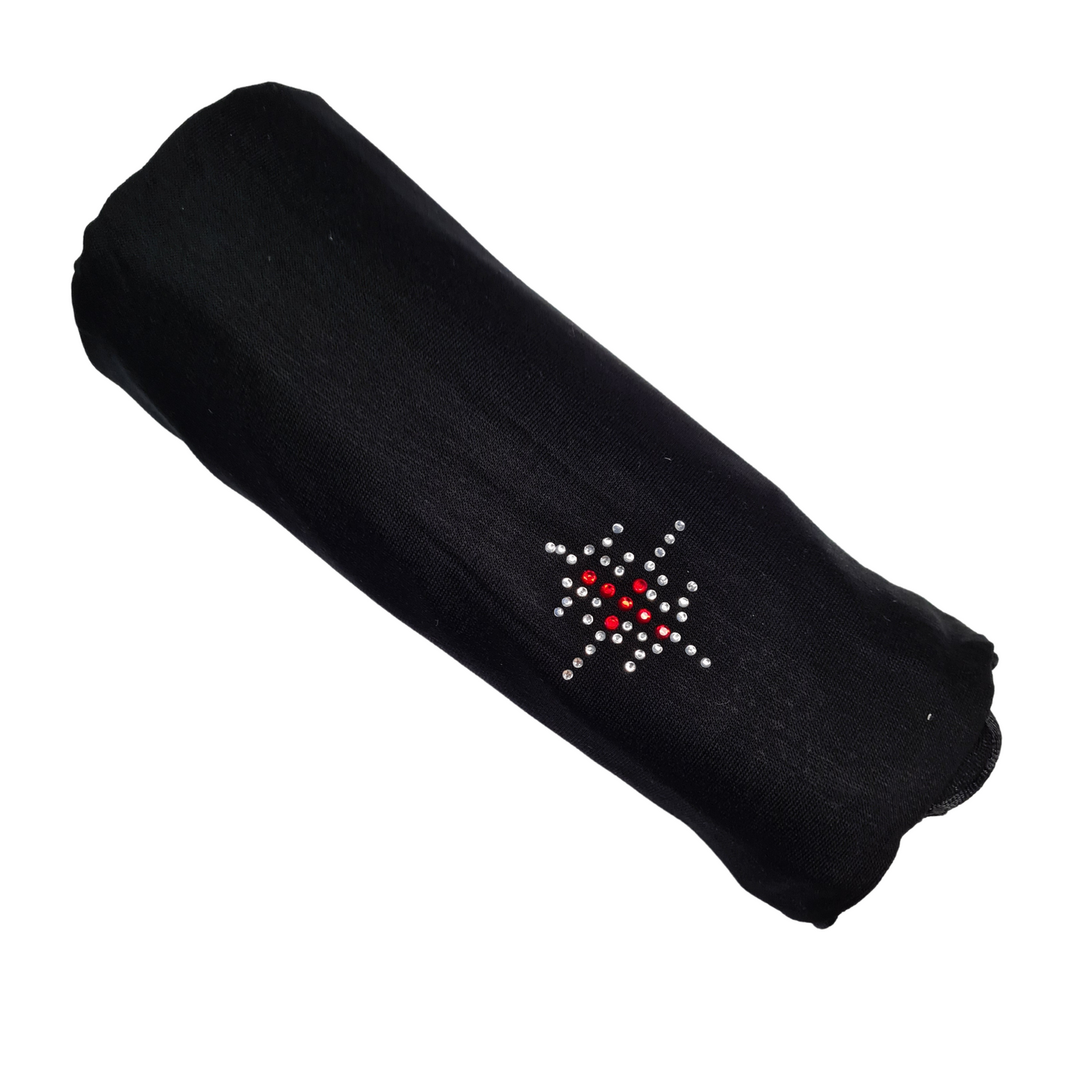 Jersey Scarf Met Lint En Steentjes
