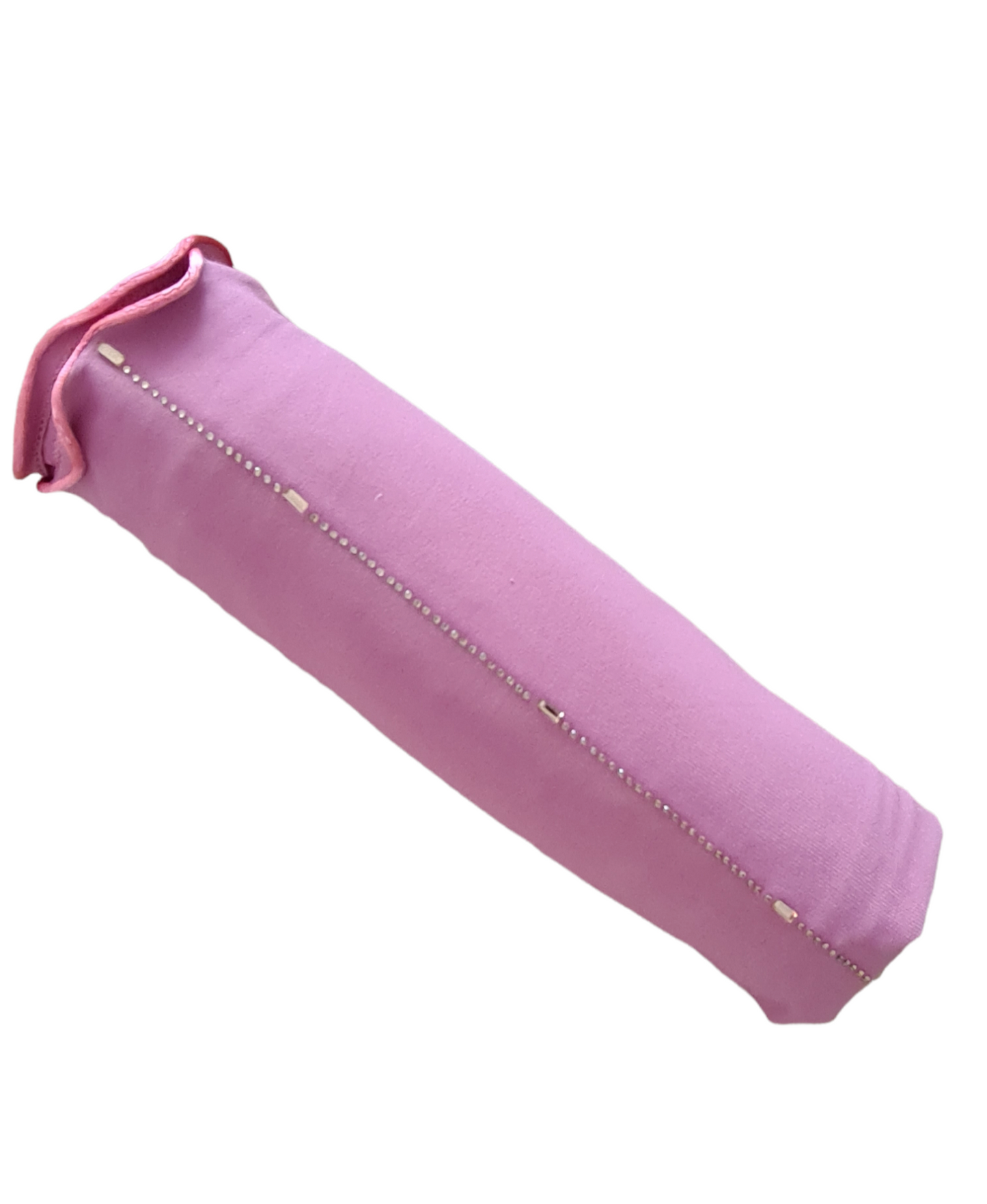 Premium jersey scarf met steentjes en lint