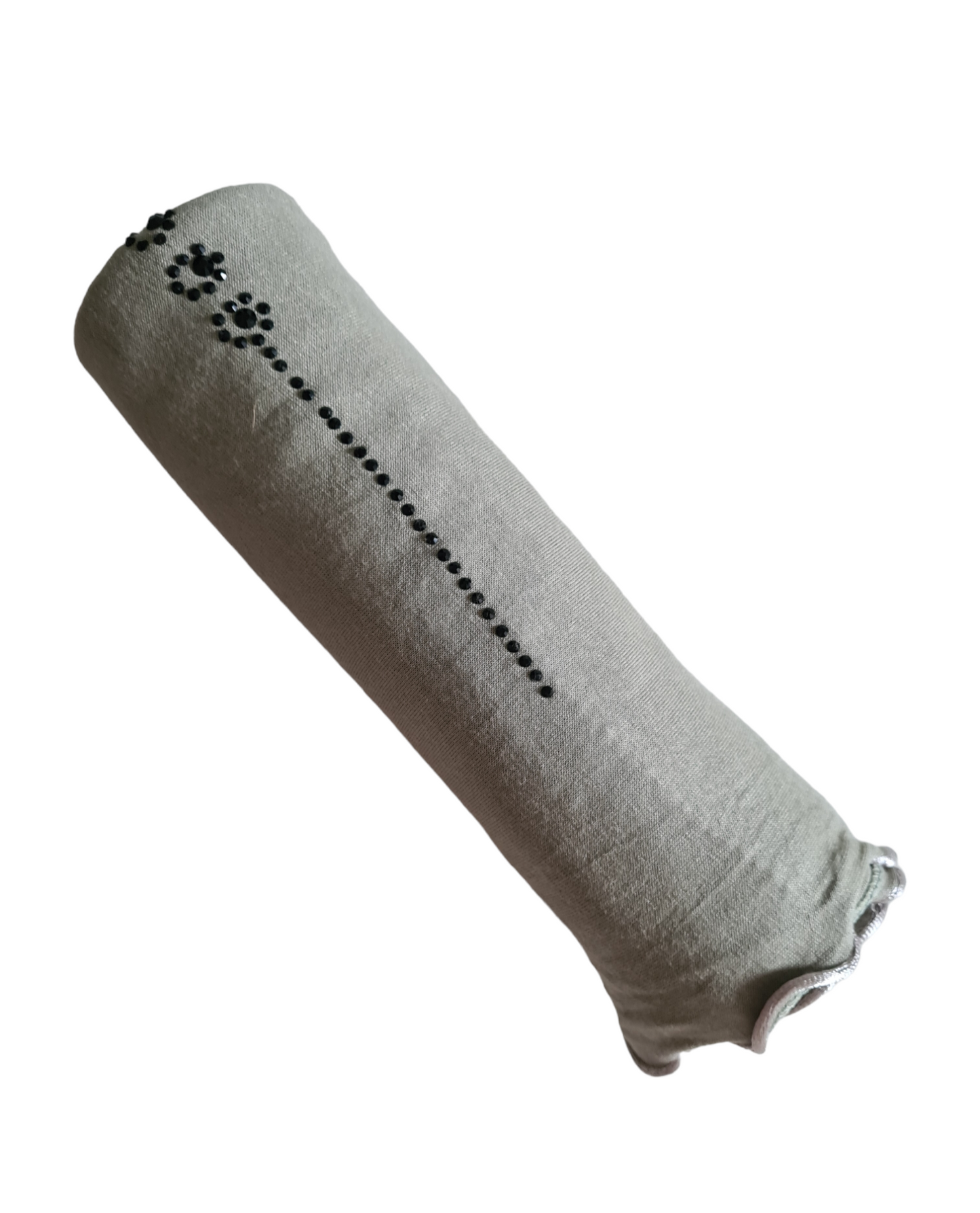 Jersey Scarf Met Lint En Steentjes
