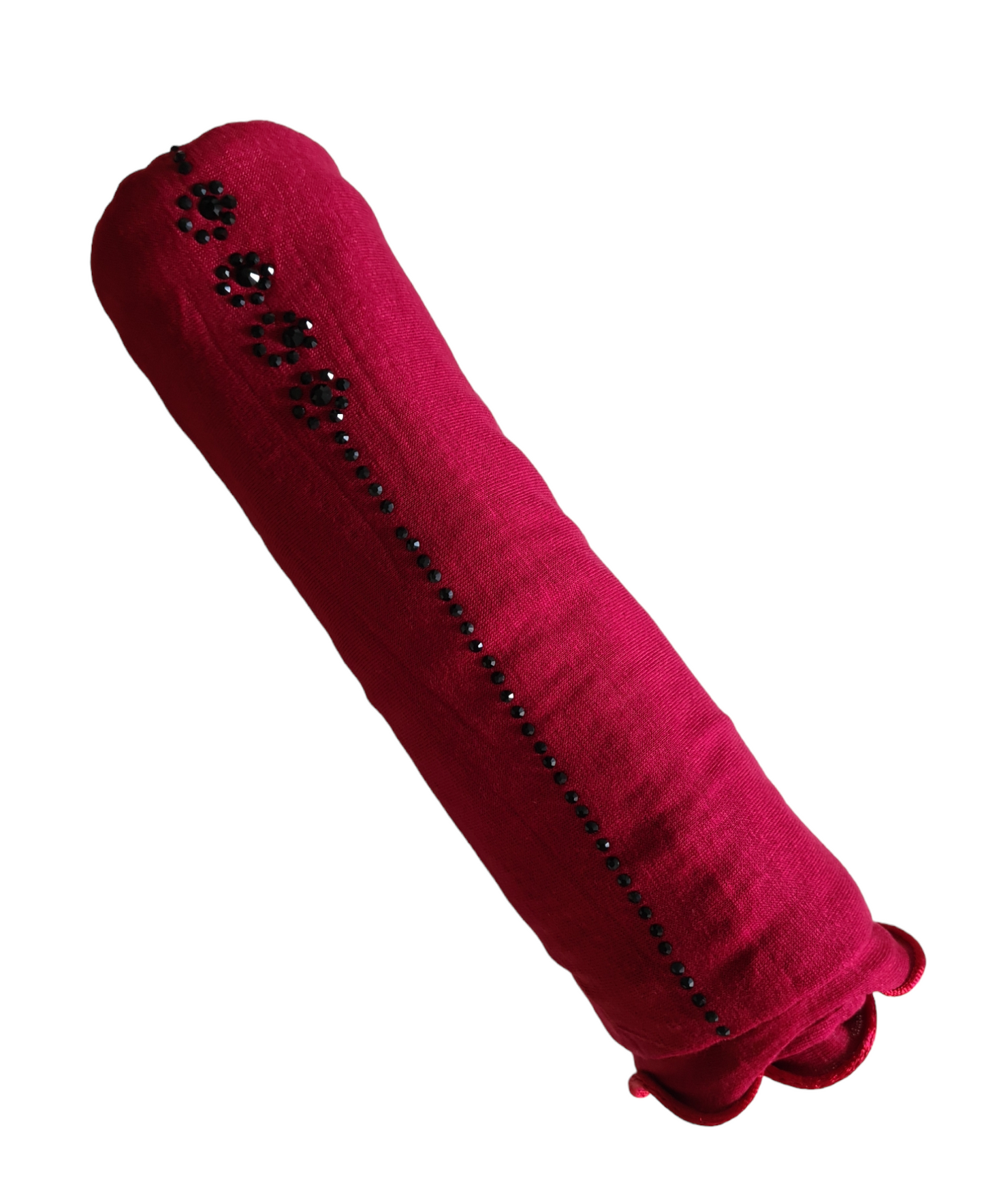 Jersey Scarf Met Lint En Steentjes