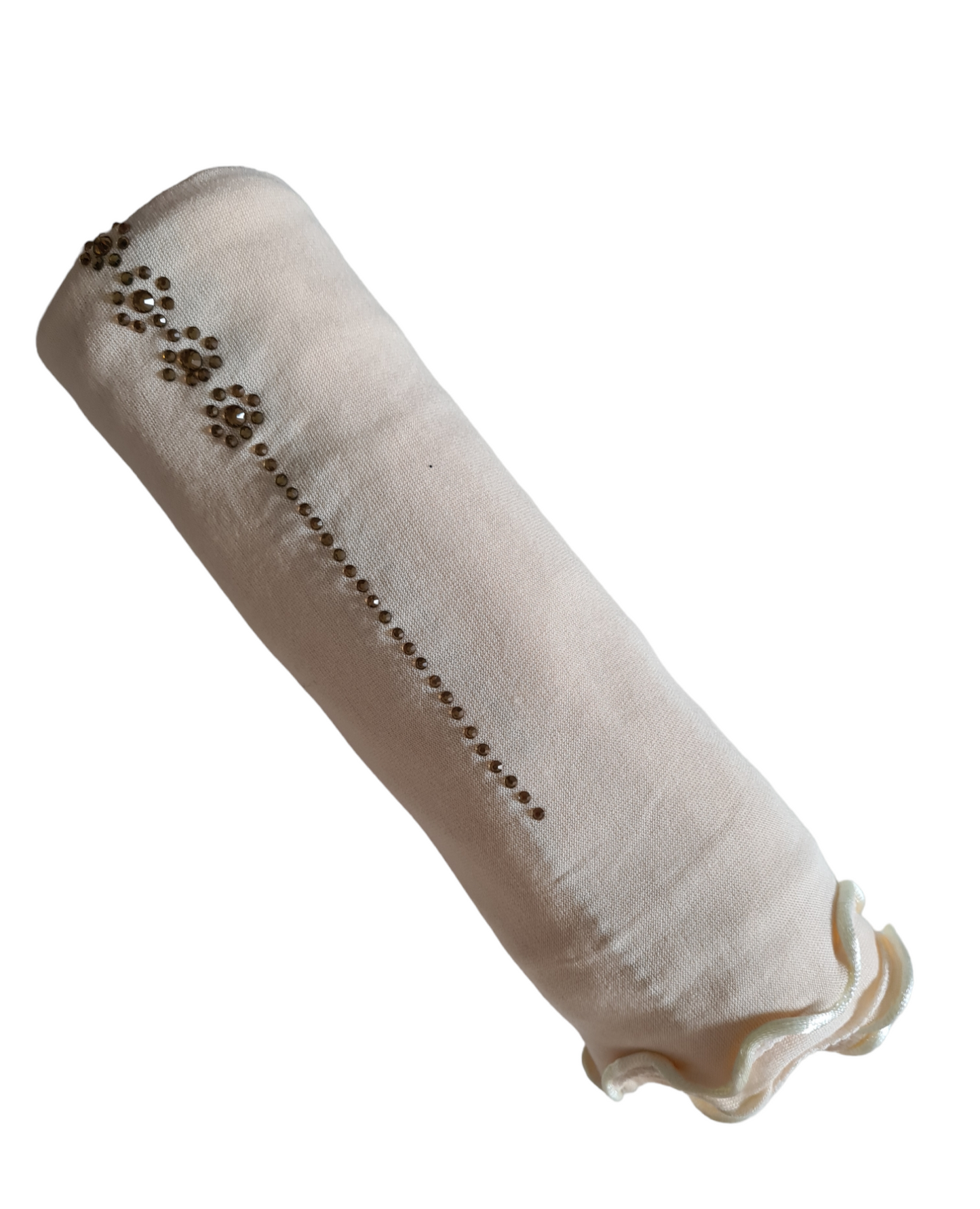 Jersey Scarf Met Lint En Steentjes