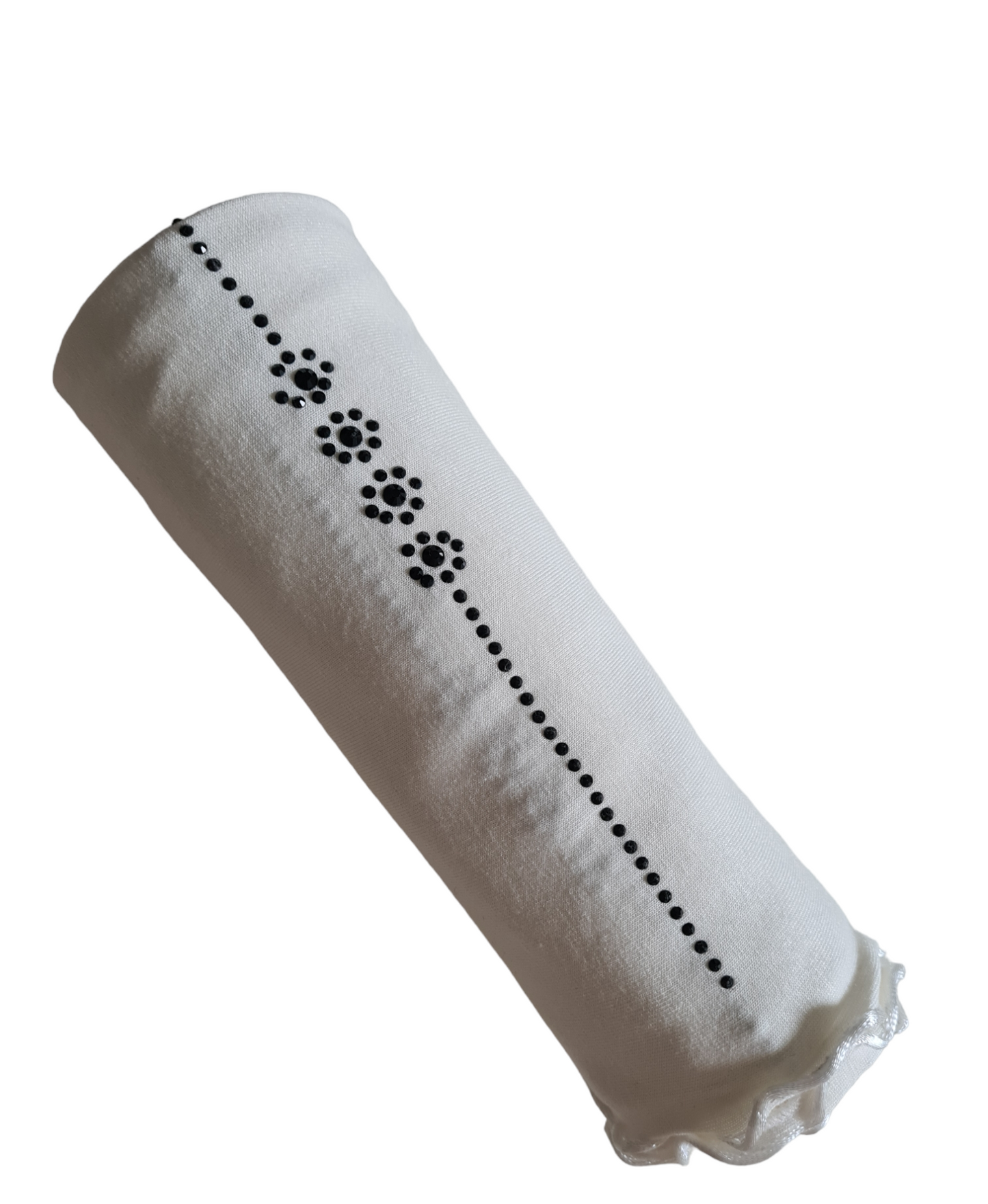 Jersey Scarf Met Lint En Steentjes