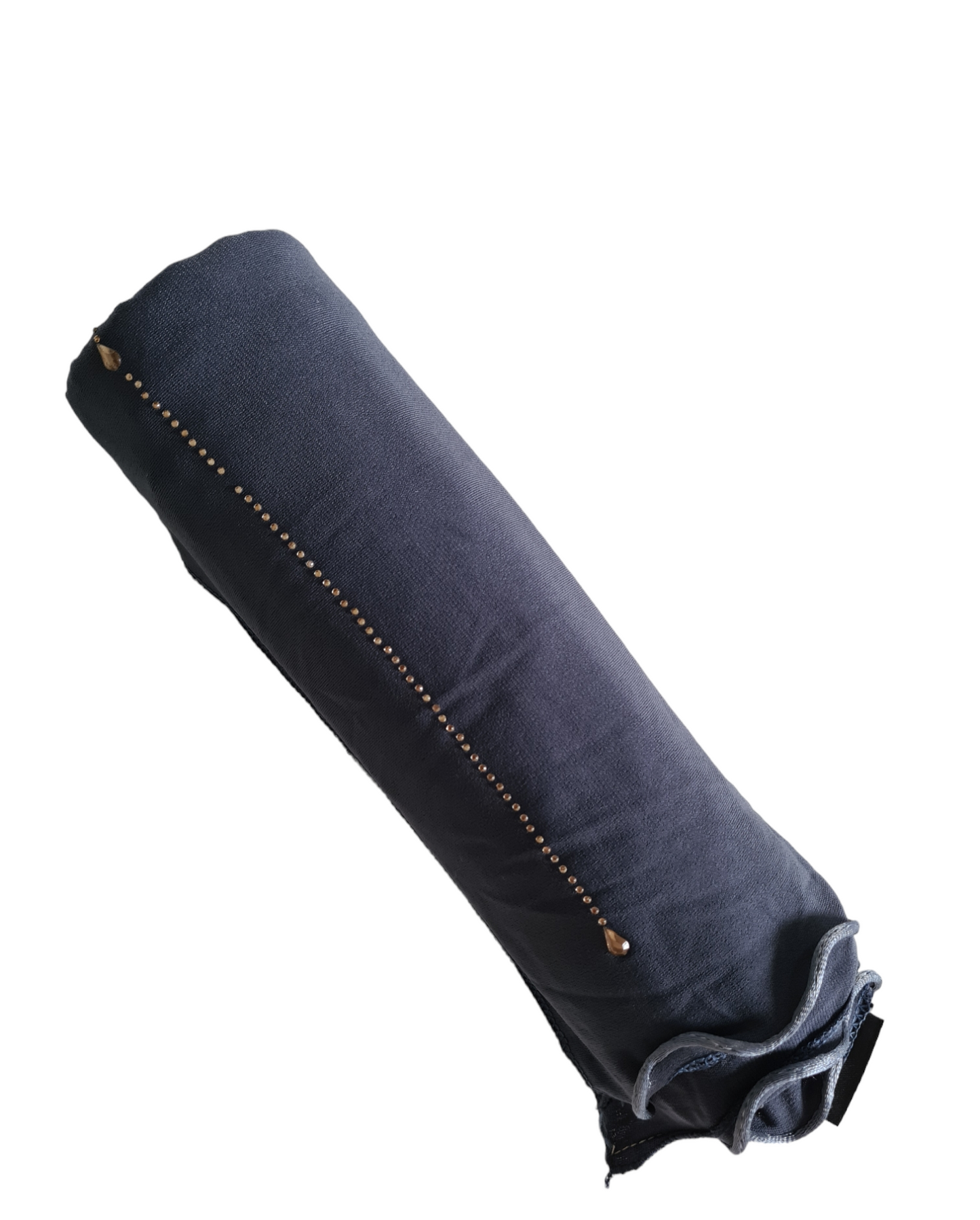 Premium jersey scarf met steentjes en lint