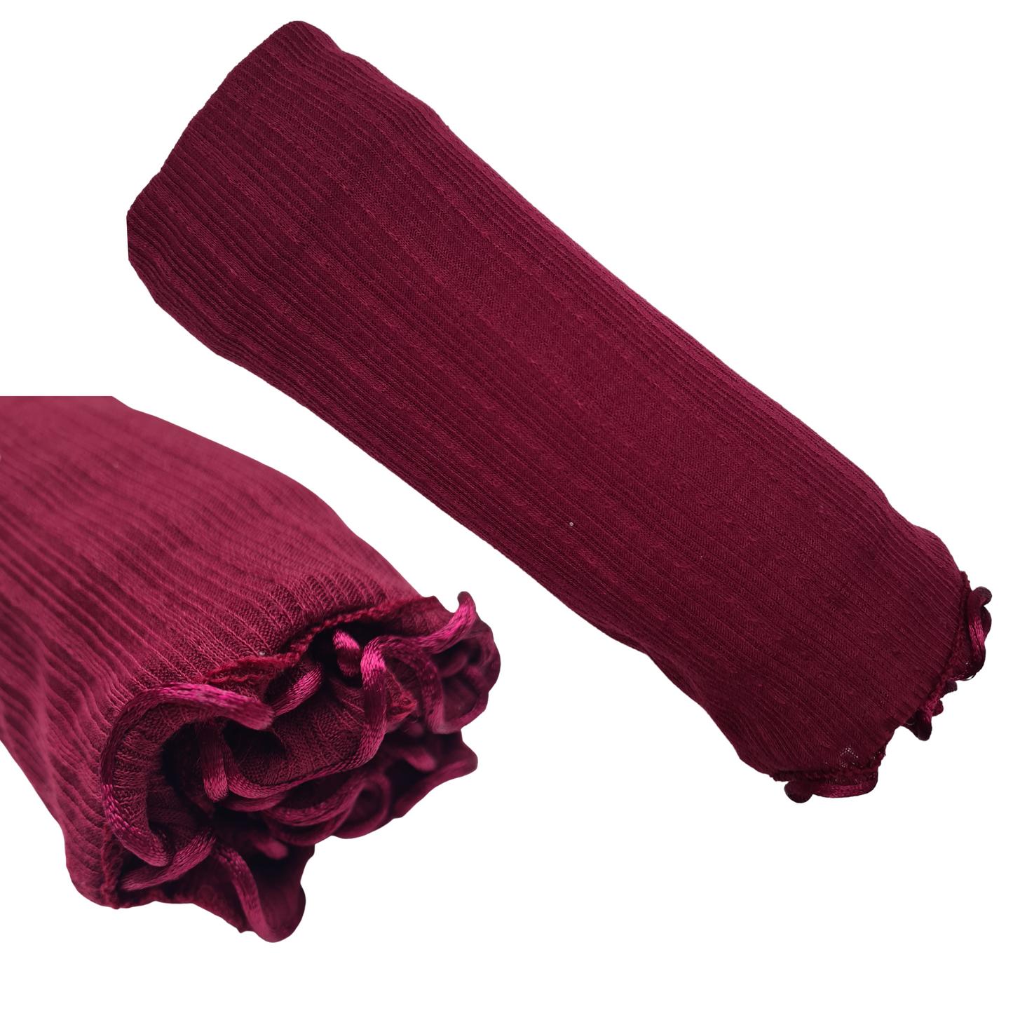 Ribbel Jersey Scarf Met Lint