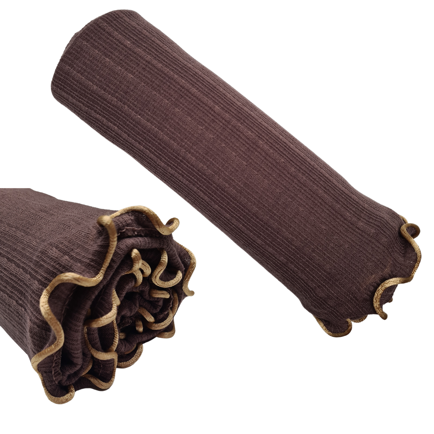 Ribbel Jersey Scarf Met Lint