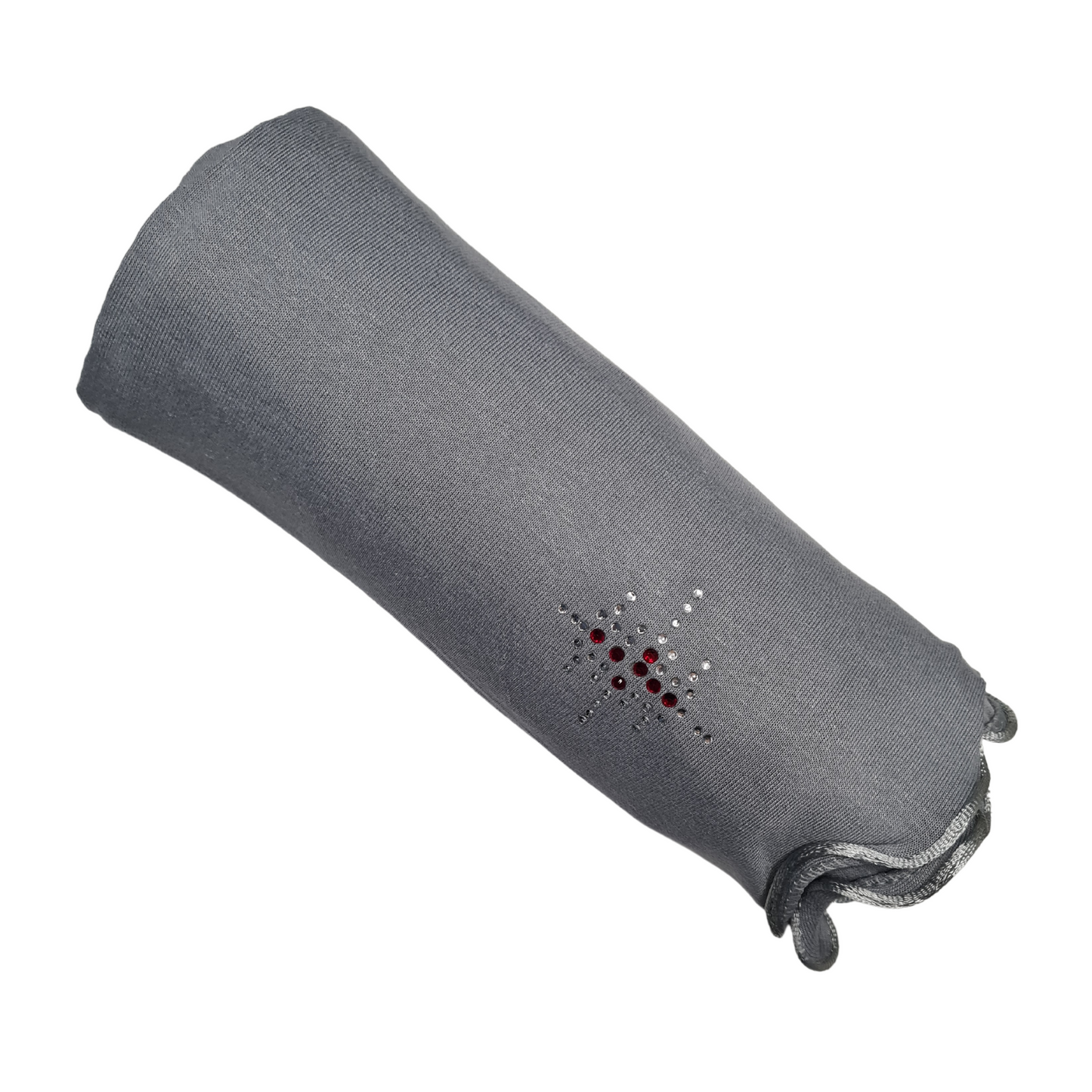 Jersey Scarf Met Lint En Steentjes