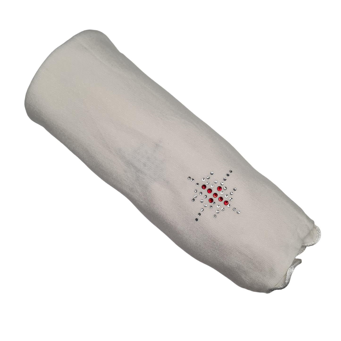 Jersey Scarf Met Lint En Steentjes