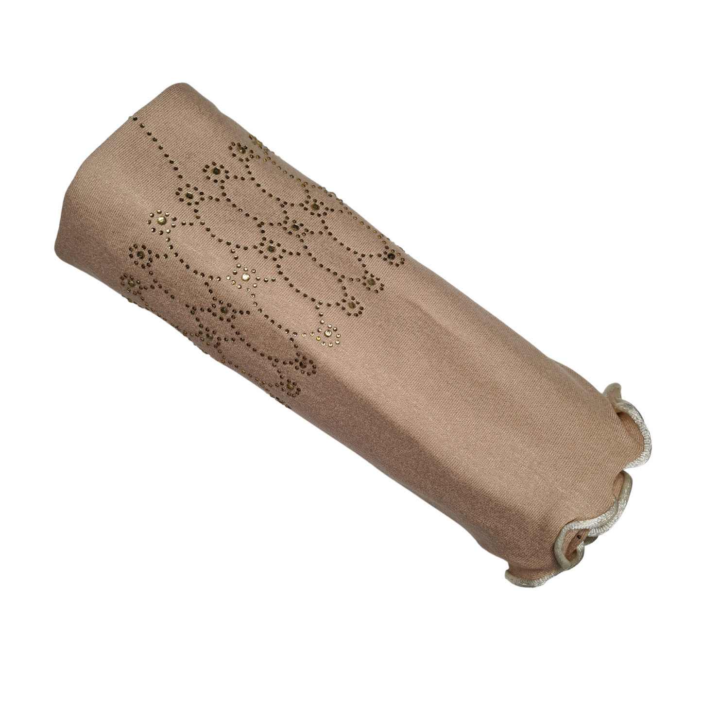 Jersey Scarf Met Lint En Steentjes