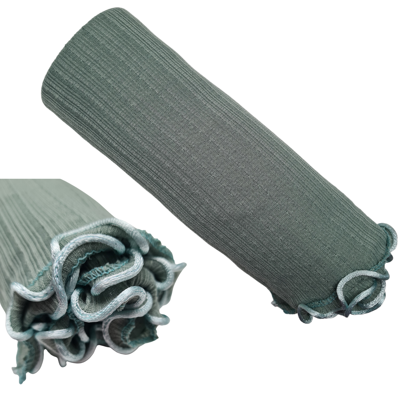 Ribbel Jersey Scarf Met Lint